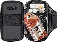 Vista 4 de Sporteer Velocity V8 - Brazalete para correr - Se adapta a fundas grandes - Soporte delgado sin rebote para iPhone 17/16/15 Pro Max y Plus, Galaxy