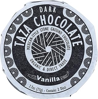 Taza Chocolate Organic Mexicano Disc 50% Dark Chocolate, Vanilla, 2.7 Ounce (1 Count), Vegan