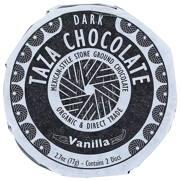 Taza Chocolate Organic Mexicano Disc 50% Dark Chocolate, Vanilla, 2.7 Ounce (1 Count), Vegan 1