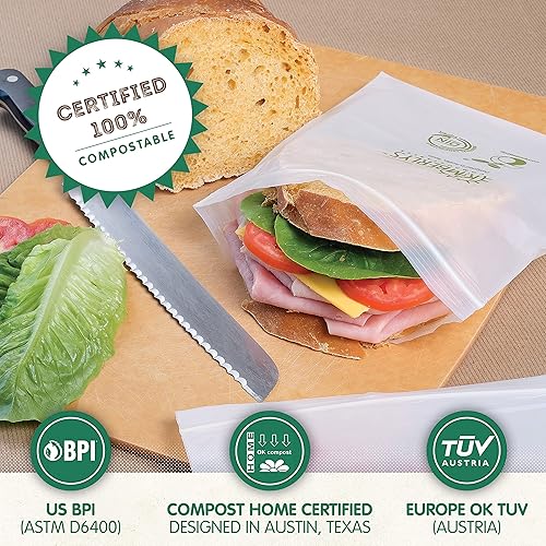 Miniatura 4 de KC's - Bolsas compostables para excrementos de perro, biodegradables y a prueba de fugas (8 rollos120 unidades)  Extra gruesas, fuertes y