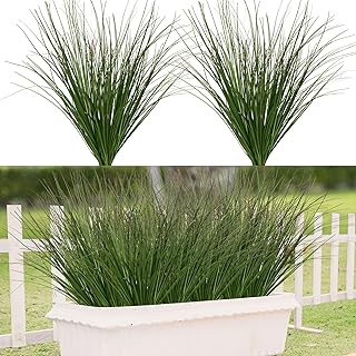 Artificial Grass,Fake Grass Artificial Shrubs Wheat Grass Greenery,Fake Grass Decor Artificial Pl...