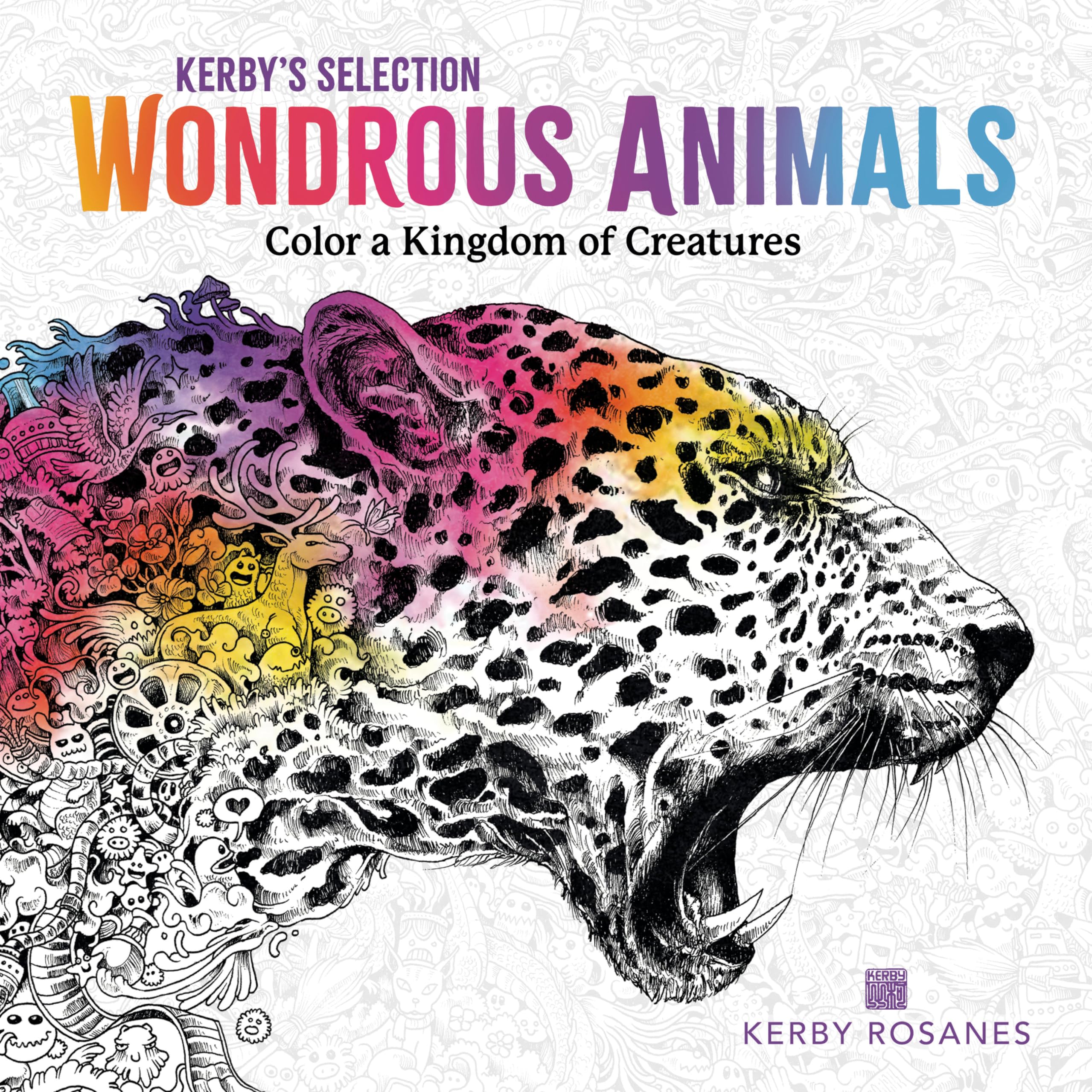 Wondrous Animals livre de coloriage pour adultes avec 50 illustrations de créatures