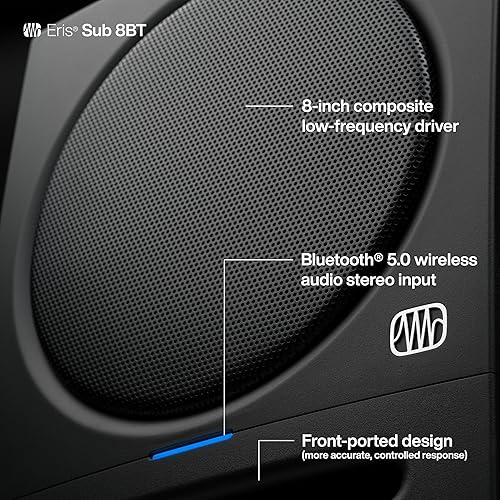 Miniatura 48 de PreSonus Eris 3.5BT - Monitores de estudio, pares: altavoces de estantería alimentados de 3.5 pulgadas, estéreo, computadora de escritorio