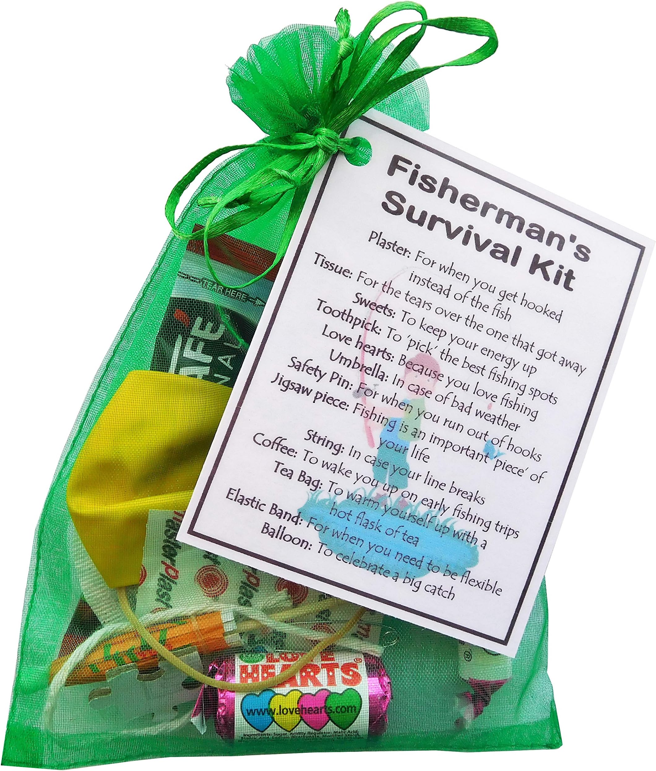 Fisherman's Survival Kit Gift (Small Novelty gift) - fisherman gifts, gift for fisherman, funny fishing gift for fisherman