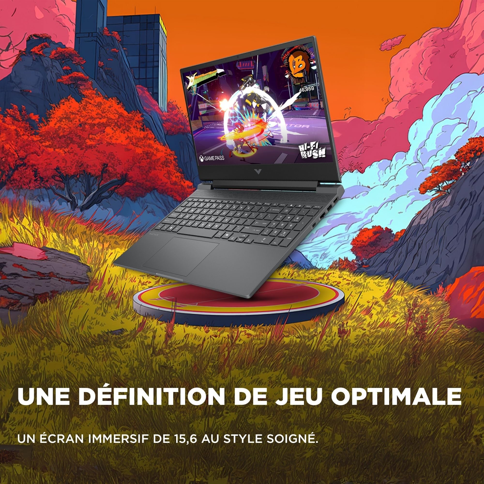 HP HyperX Victus 15-fa2700sf Ordinateur Portable Gaming 15.6" FHD IPS, PC Portable Gamer (Intel Core i5-13420H, RAM 8 Go, SSD 512 Go, RTX 3050 6GB VRAM, Windows 11), Laptop Argent, AZERTY