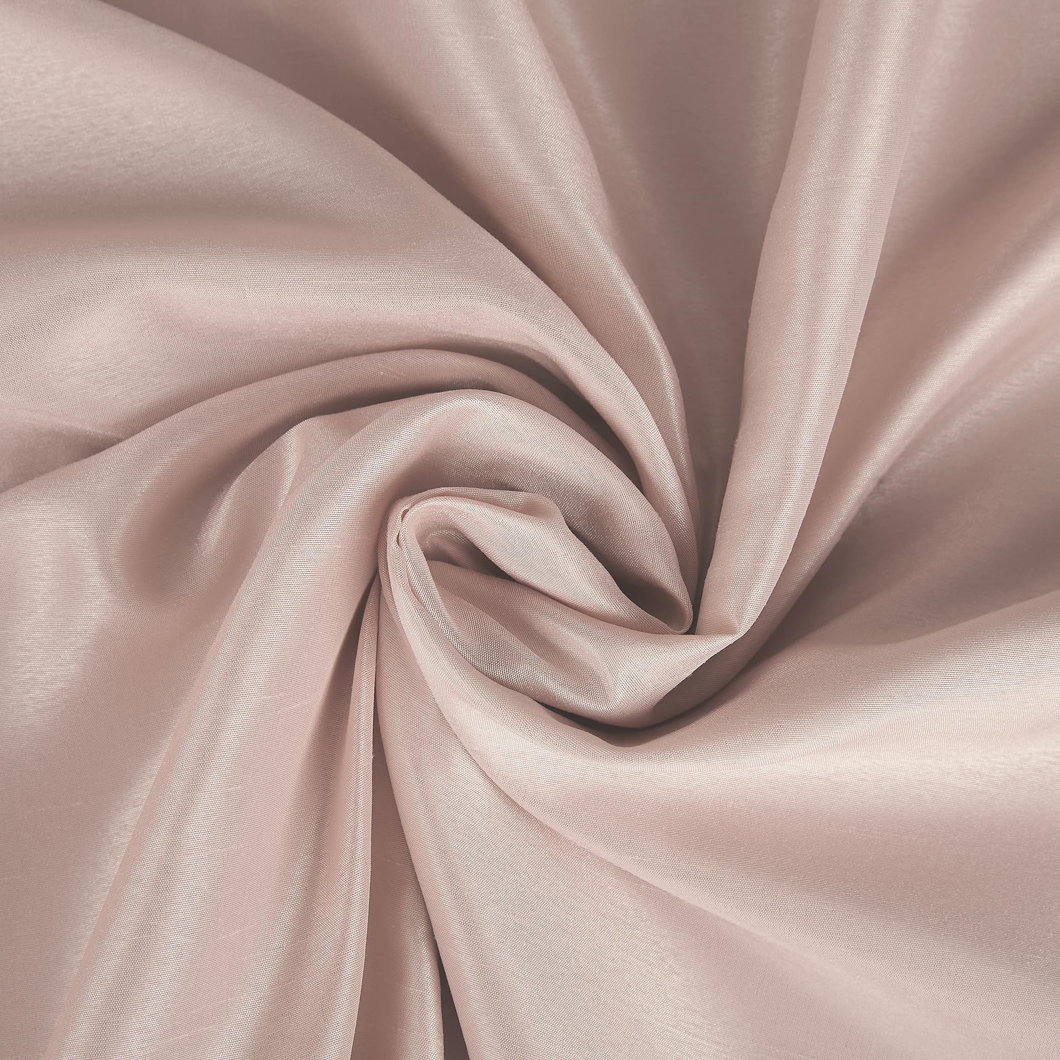 Sun Zero Greyson Panneau de Rideau Thermique en Soie synthétique Dupioni avec Pattes arrière, 127 x 213,4 cm, Rose pâle