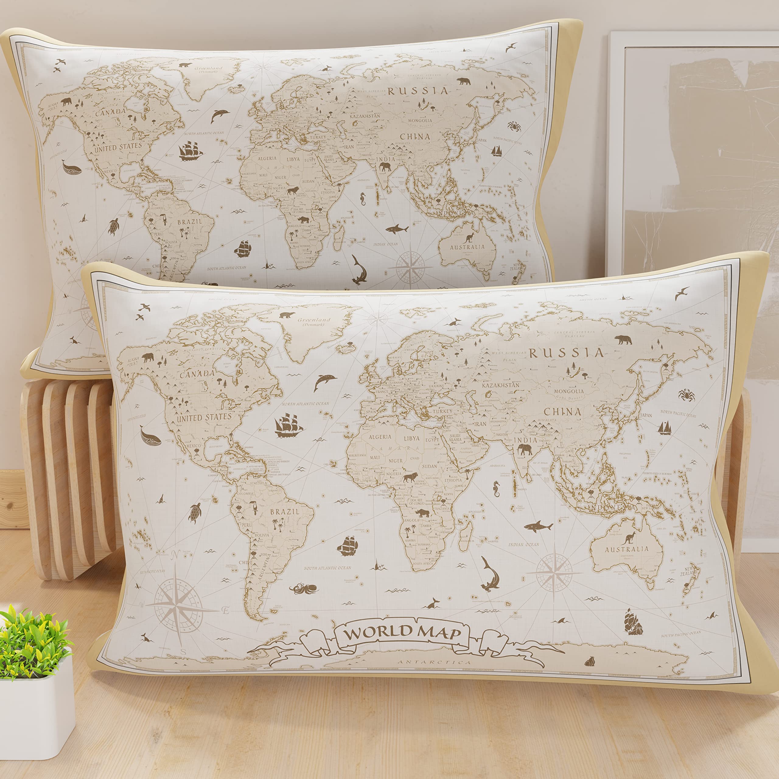 PETTI Artigiani Italiani, Bed Pillowcases, Pair of Pillowcases 50 x 80 cm, Pillow Case, Hypoallergenic Microfibre Pillowcases