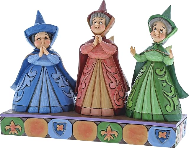 Disney Traditions Royal Guests Three Fairies Figurine,6 x 15 x 7 cm
