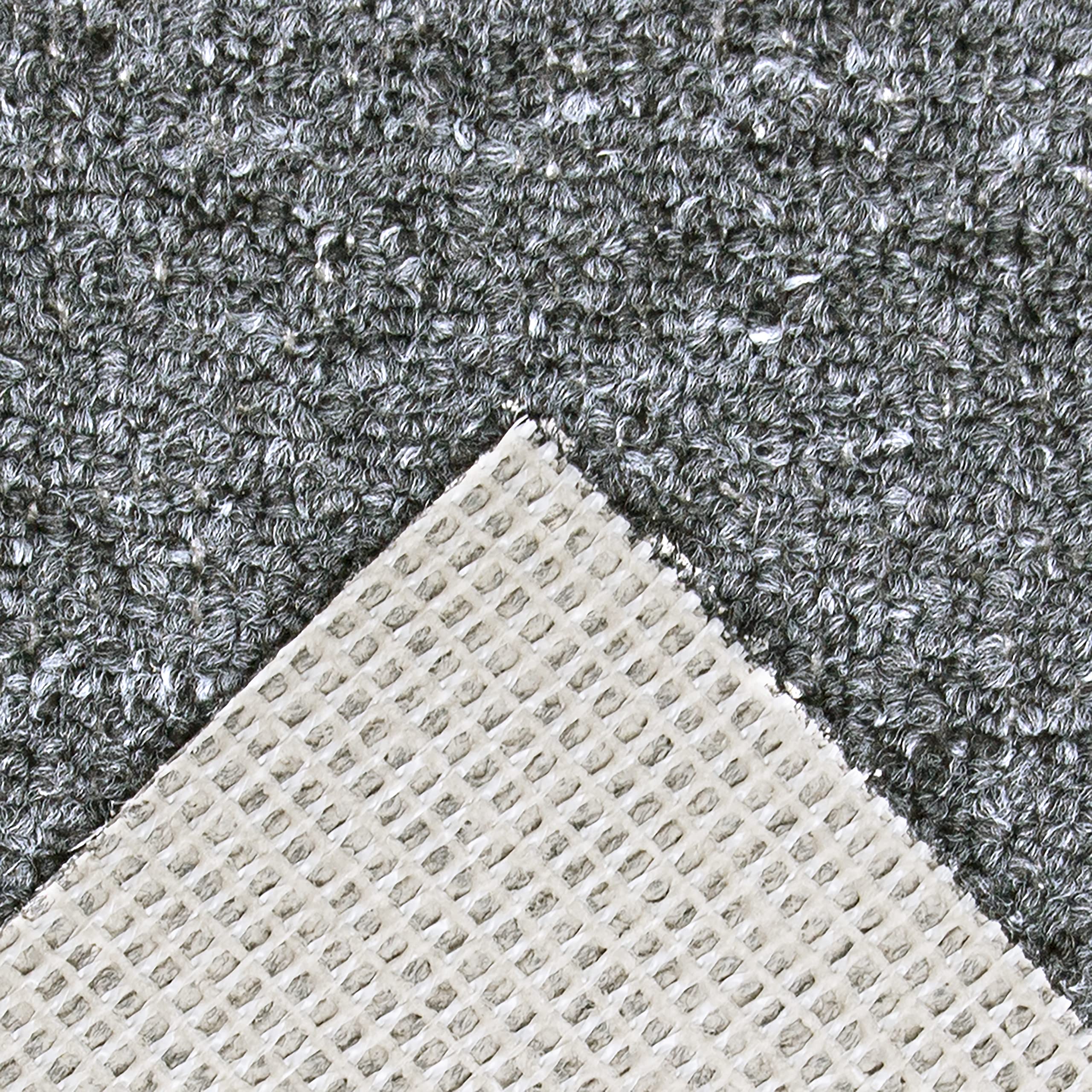 andiamo Teppichboden Henry - pflegeleicht und einfach zu verlegen - Auslegware Teppichboden - Meterware Bodenbelag in Schlingenstruktur mit Trittschalldämmung 200 x 600 cm Anthrazit
