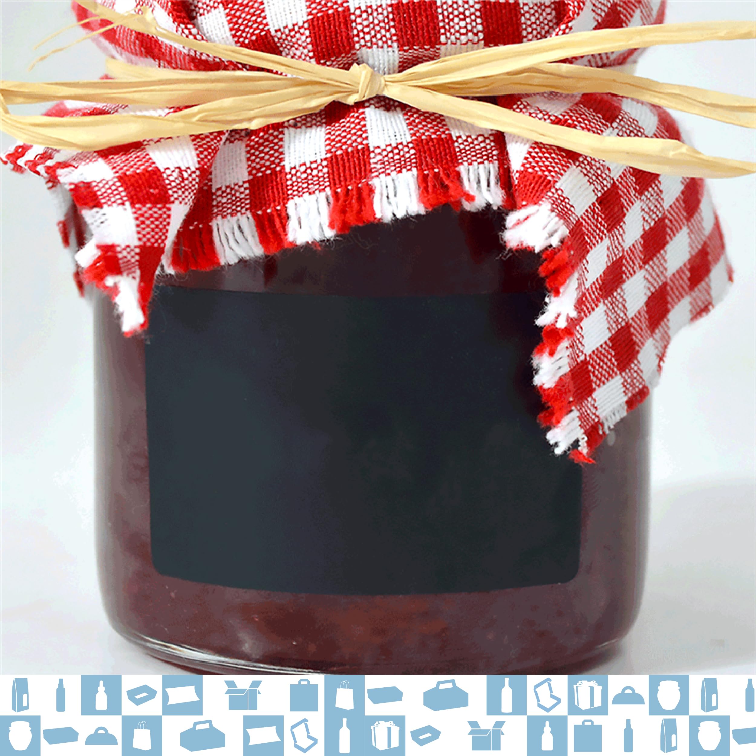 Espirito Rebelde 20 vasetti di vetro quadrato per spezie, 100 ml, con coperchio + 20 ardesie + gesso, barattoli portaoggetti da cucina, spezie, marmellata, yogurt
