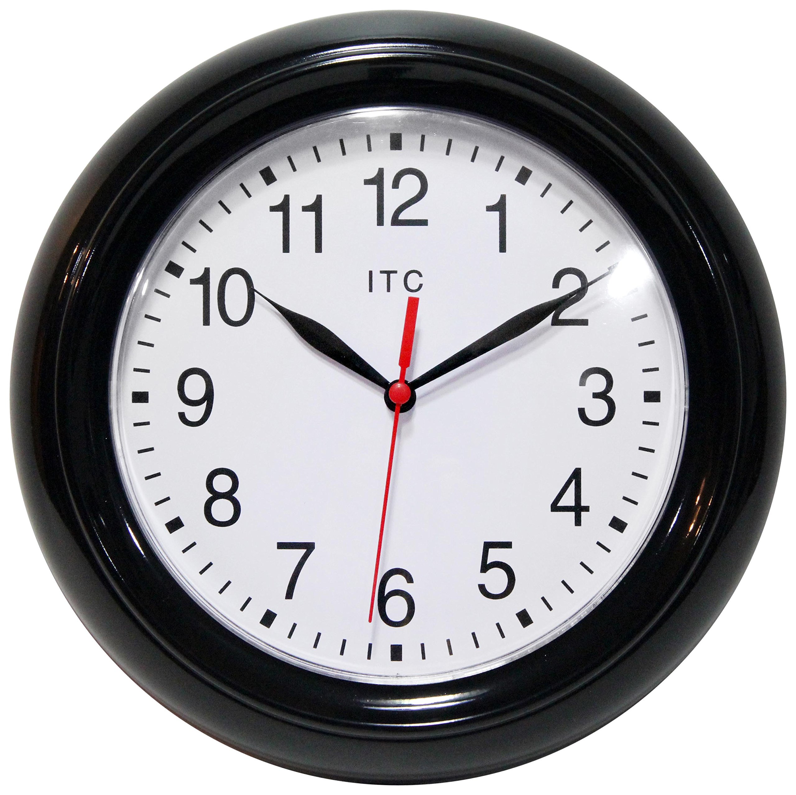 Infinity Instruments Focus 8-1/2-Inch Resin Wall Clock