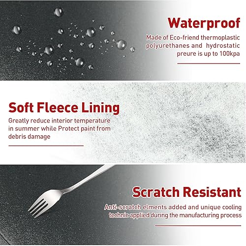 Miniatura 8 de Smikodo Wrangler Unlimited - Funda impermeable para automóvil, SUV, impermeable, resistente al viento, a prueba de viento, personalizada para