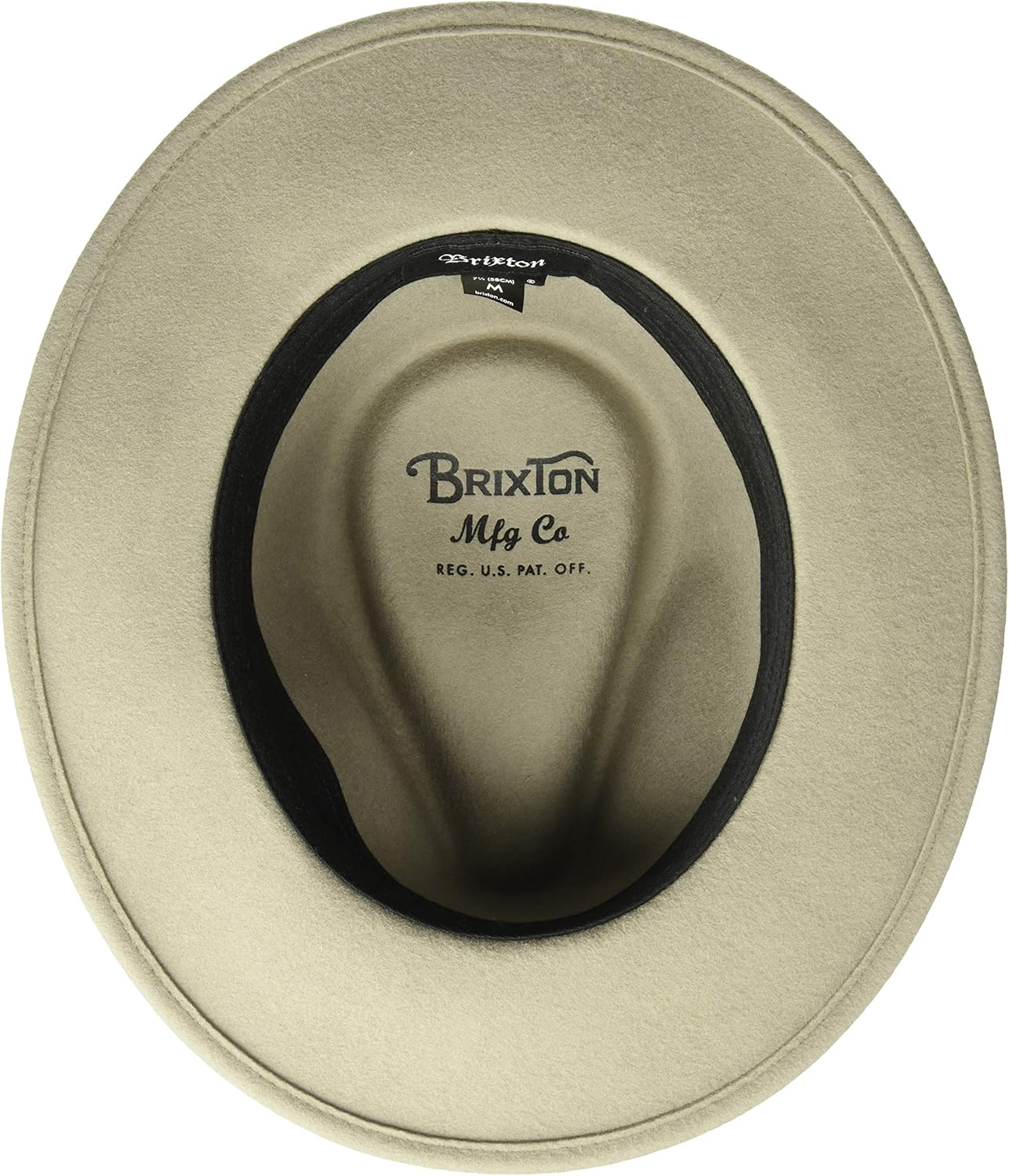Brixton Men's Messer Medium Brim Felt Fedora Hat