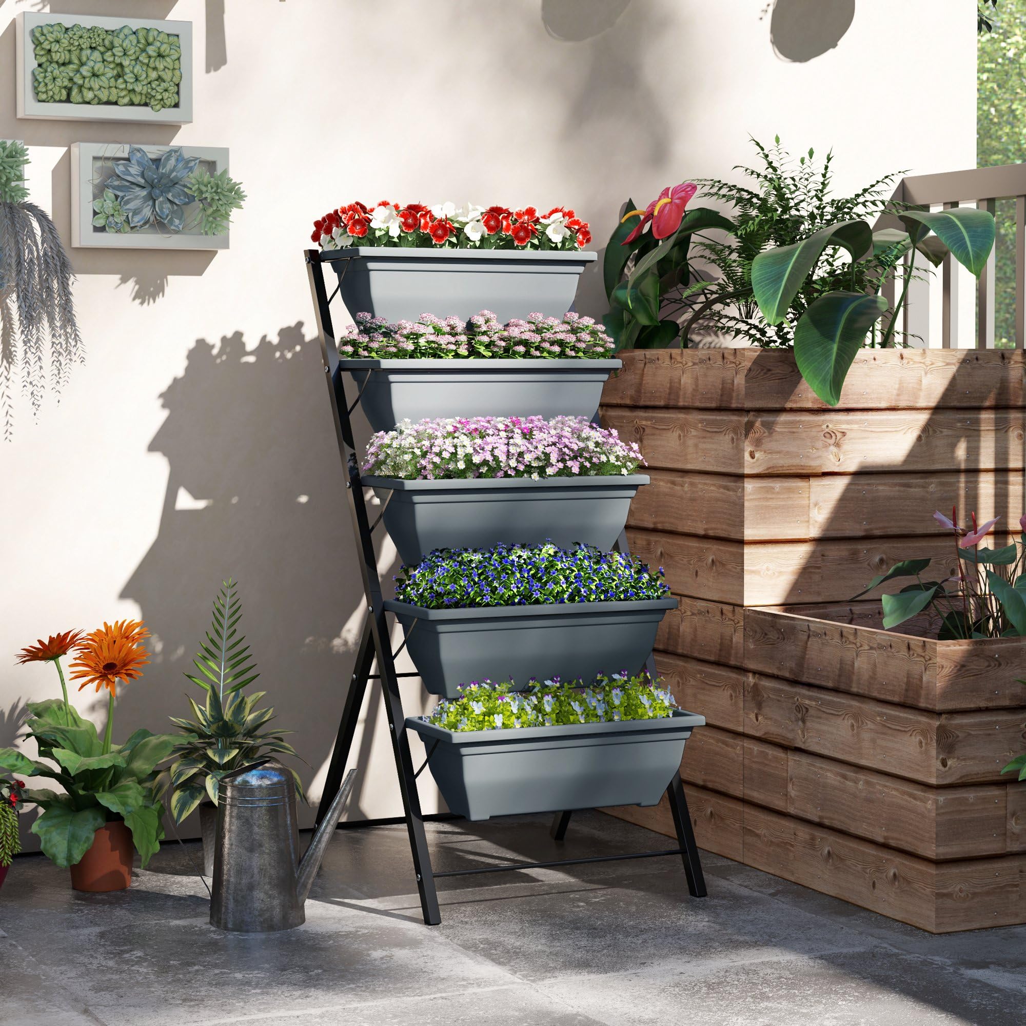 blumentreppe fr blumenksten Pflanzleiter/ Blumentreppe