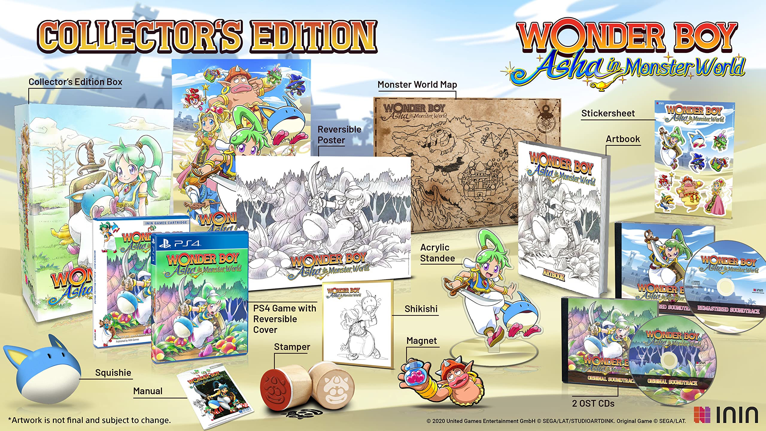 Wonder Boy: Asha in Monster World Collector's Edition (PlayStation 4) - LIMITADO