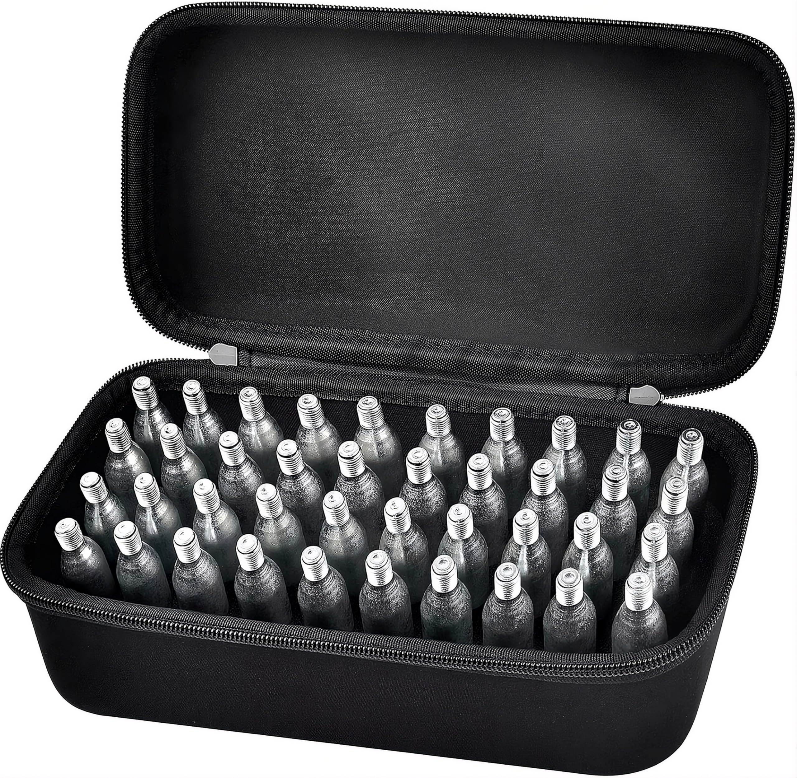 Estuche para Cartuchos CO2 40 Slots Caja Organizadora Compatible con Crosman Umarexs Leland Resistente a Golpes