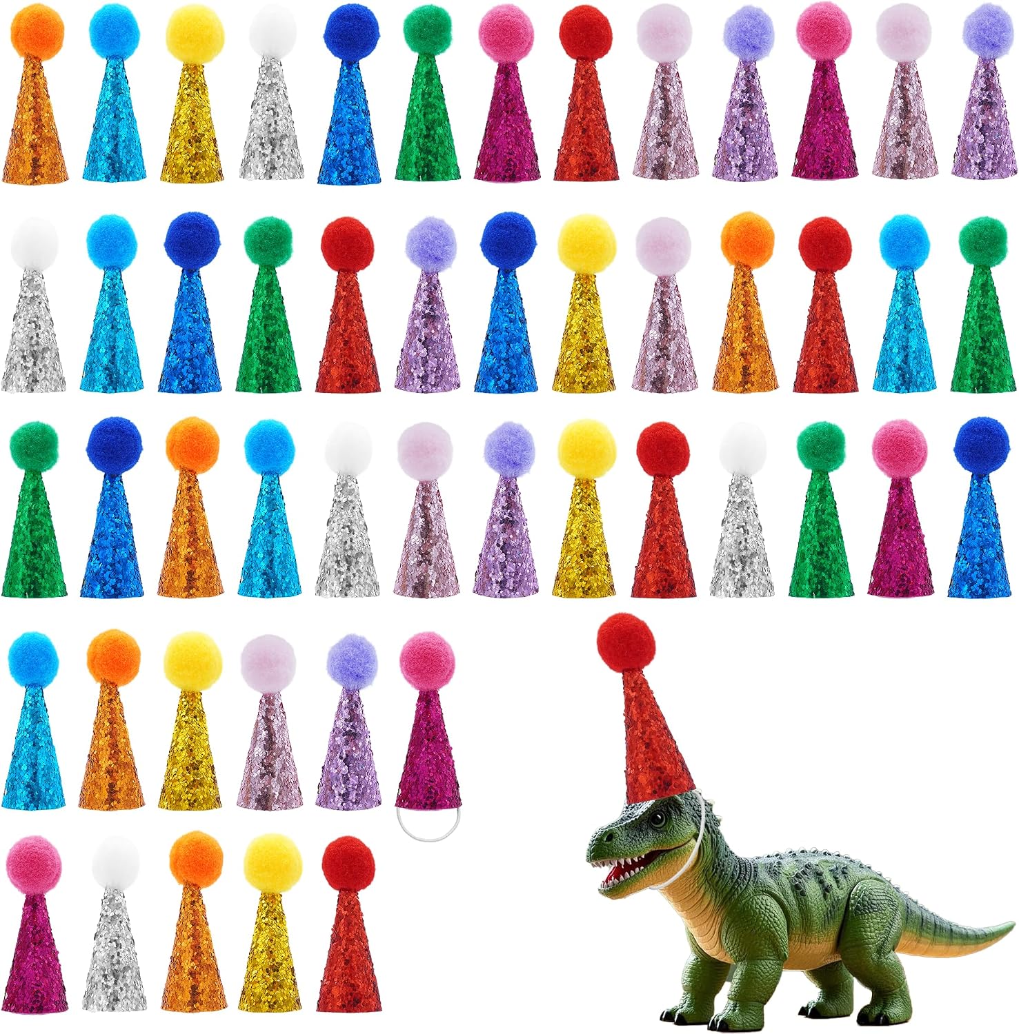 PET SHOW Mini Party Hats for Animal Figures Tiny Hats for Crafts Birthday Accessories