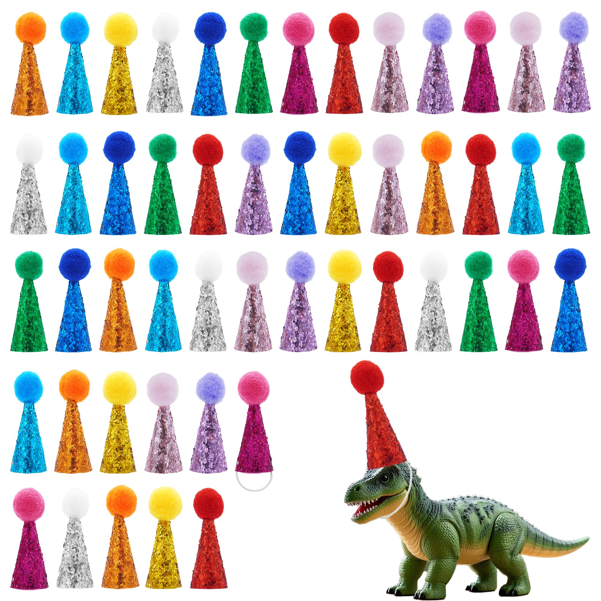 PET SHOW Mini Party Hats for Animal Figures Tiny Hats for Crafts Birthday Accessories