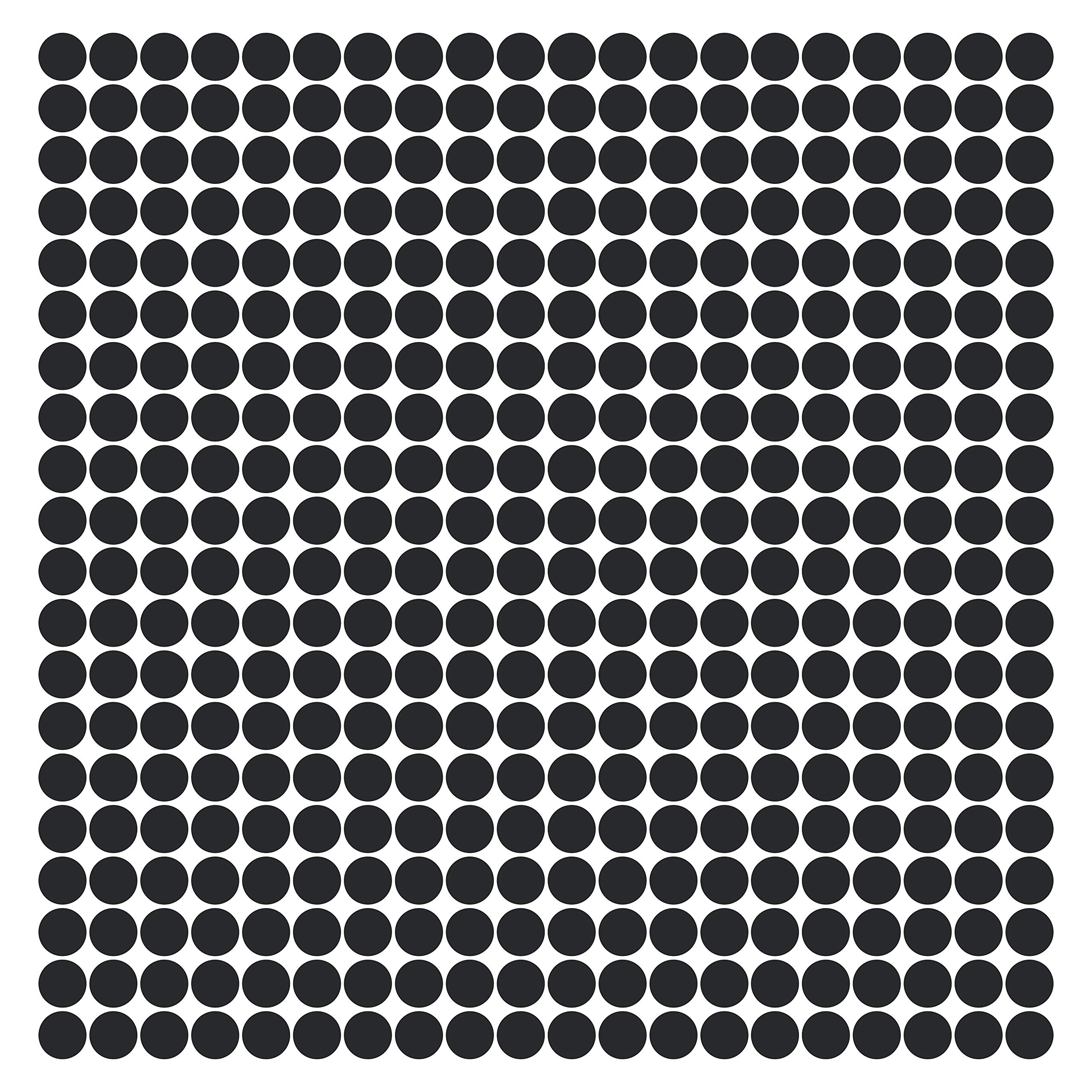 LiteMark Small Size Stickers, Removable Vinyl Dots, Matte Finish Circle Stickers, Round Decals for Classroom Floor Spots, Tables, Playroom Wall, and