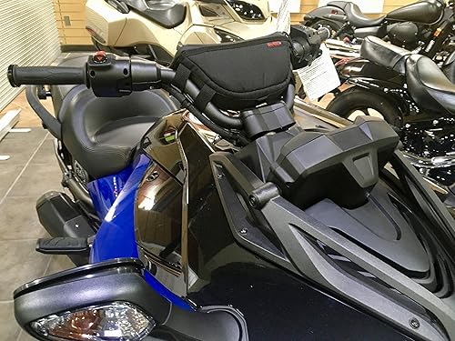 Miniatura 9 de Bolsa de manillar de motocicleta Adventure de 11 pulgadas. Fabricado en los Estados Unidos de nailon de 1000 denier, tiradores de cremallera