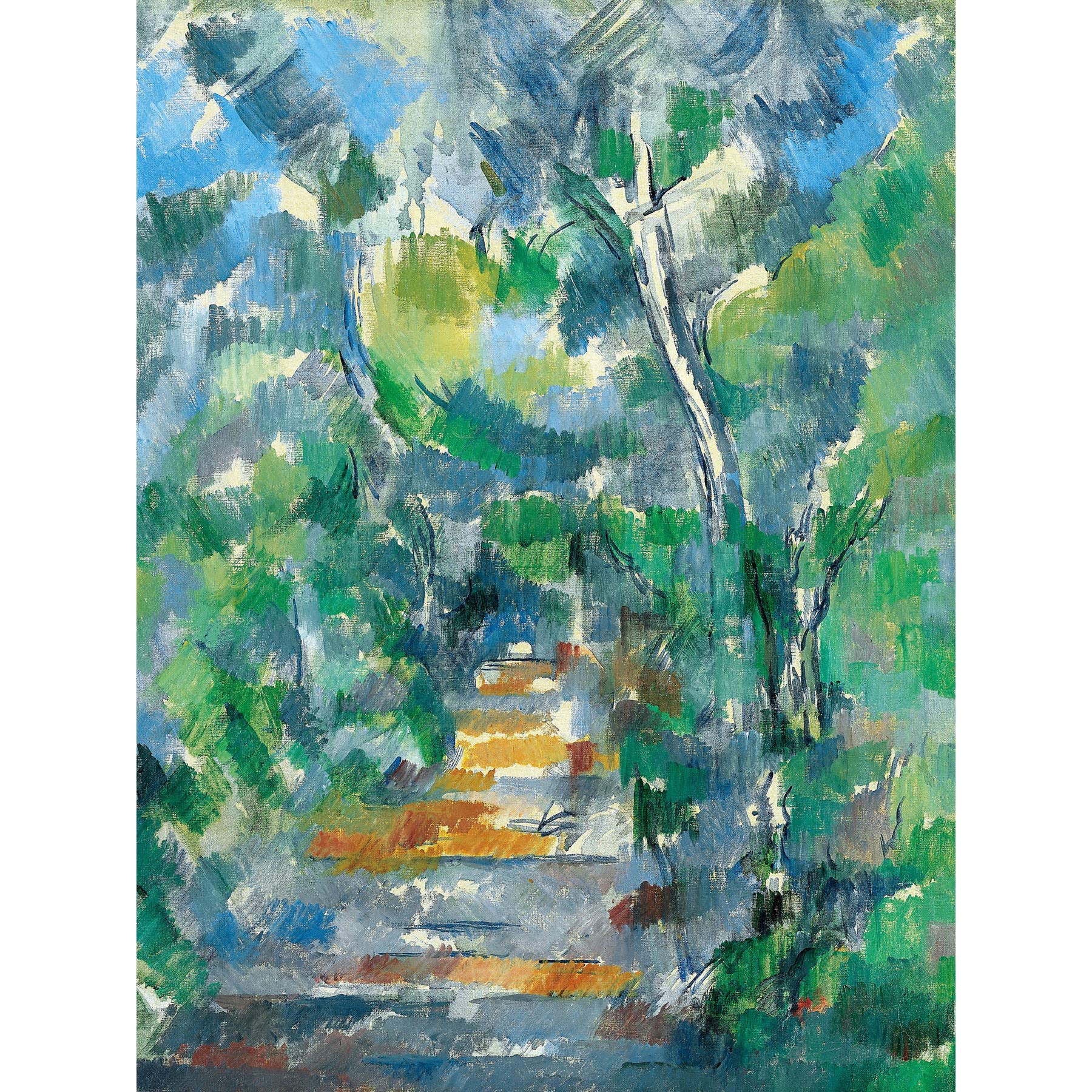 Paul Cezanne Forest Scene Extra Large Wall Art Print Premium Canvas Mural