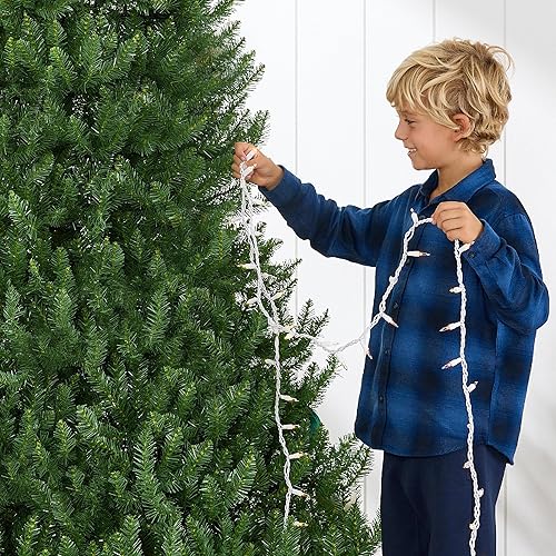 Miniatura 6 de Best Choice Products Árbol de Navidad artificial de abeto de Douglas de 9 pies con bisagras, decoración navideña con 3,594 puntas de rama, de fácil