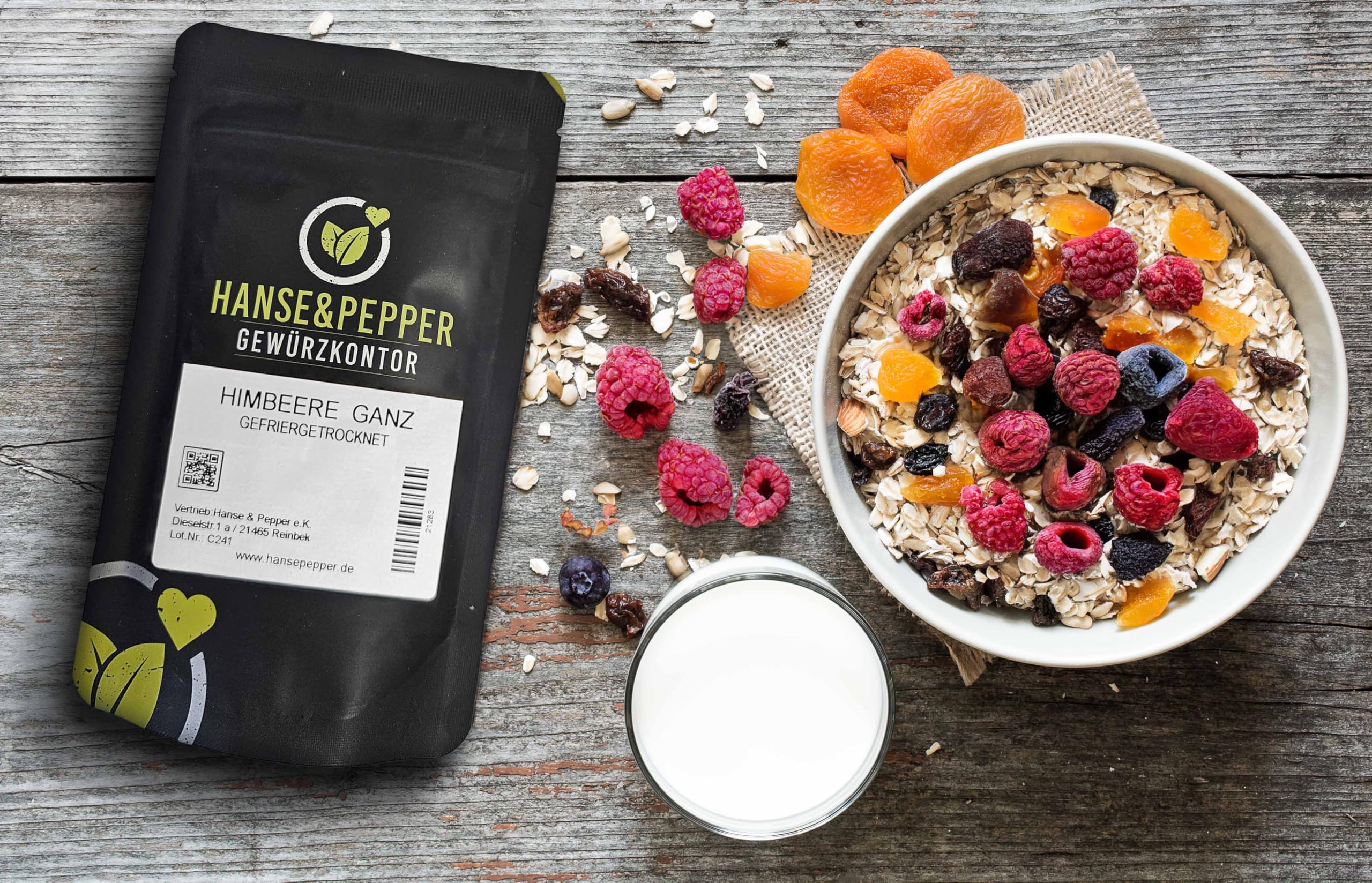 1kg Himbeere ganz schonend gefriergetrocknet ganze Früchte Trockenfrüchte