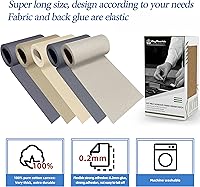 Vista 3 de KING MOUNTAIN Parche de lona para planchar, 3 x 60 pulgadas, parche de reparación de tela 100% algodón, impermeable, utilizado para varios sofás