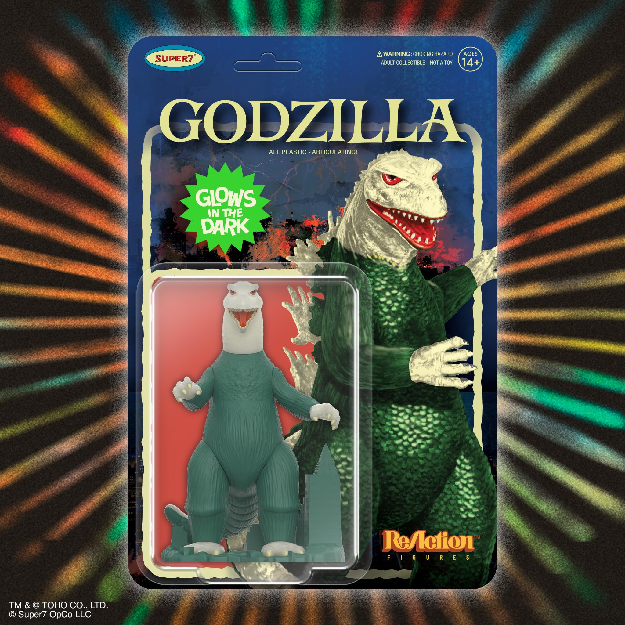 Amazon.com: Super7 Reaction Figure Toho Godzilla Model Kit (Glow