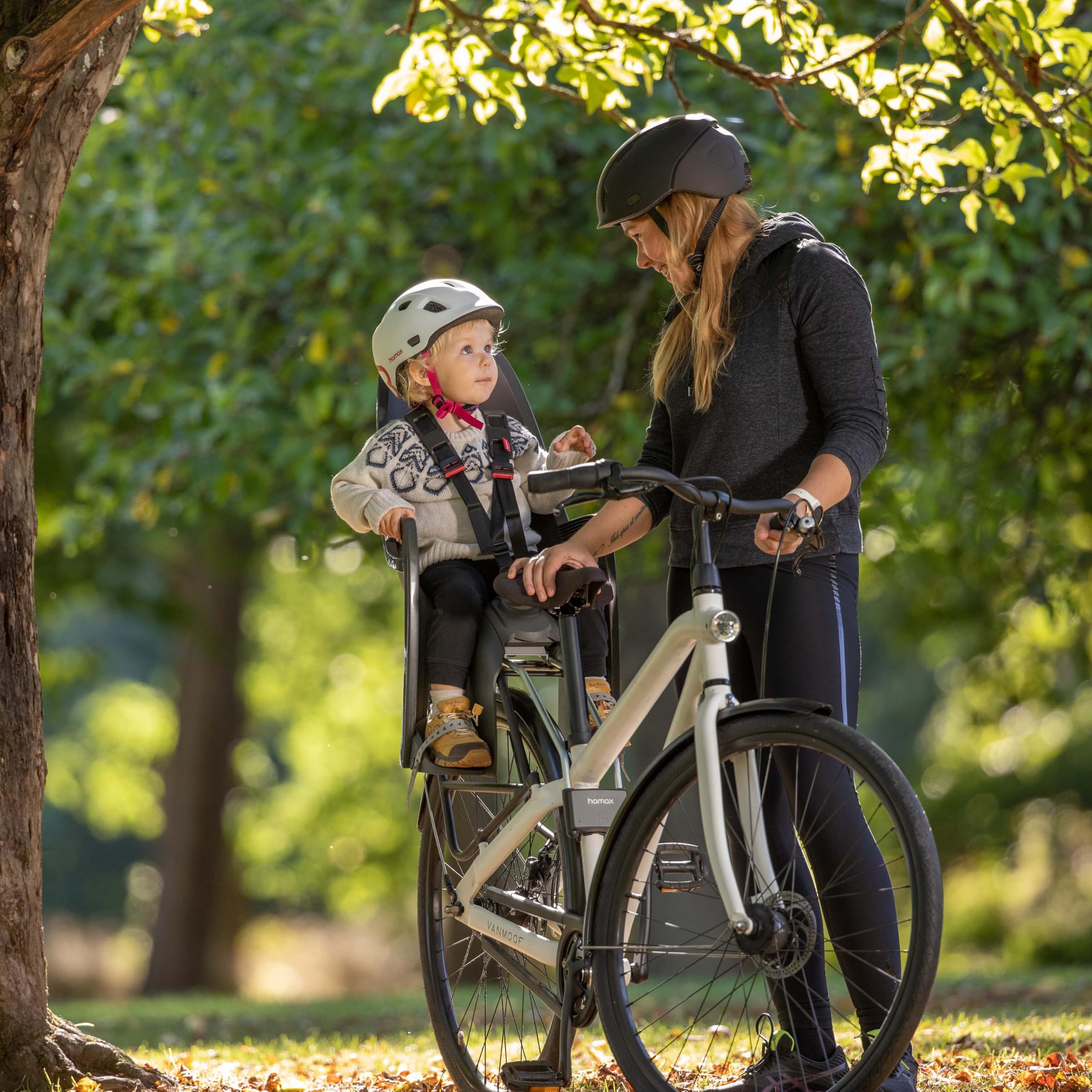 Hamax Zenith Kinderfahrradsitz � Sicherer & Bequemer Kindersitz f�r Fahrr�der & E-Bikes (9 Monate � 22 kg, Verstellbarer Gurt & Fu�st�tzen, STO�d�mpfung, Einfache Montage