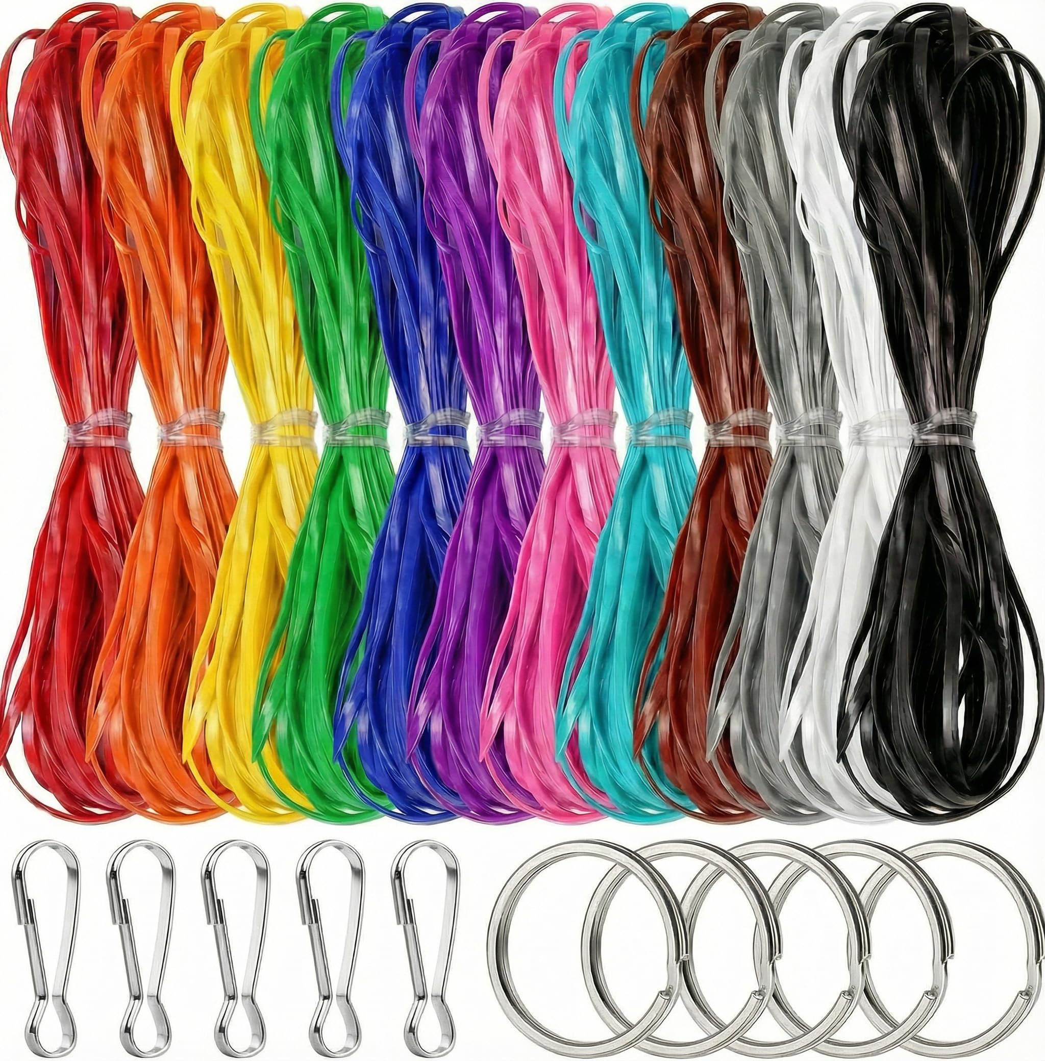 Amazon | プラスチックひもコード 20色 Gimp Scoubidou ストリング