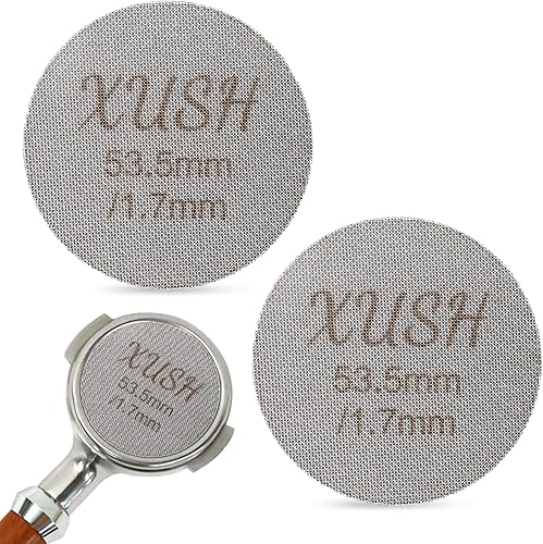 Pantalla de disco de espresso de 2.106 in adecuada para 2.087 in - 2.126 in, 2 unidades, pantalla de filtro de espresso de 0.067 in de grosor,