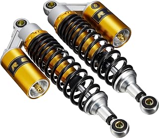 バイクパーツセンター オートバイ対応 リアサスペンション RCリアショック Sタイプ 黒色 501005
