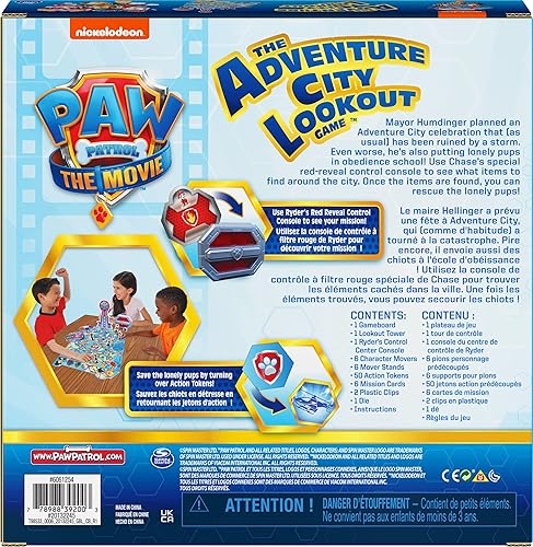 Miniatura 8 de Spin Master Juego de mesa de película Paw Patrol para niños de 3 años en adelante