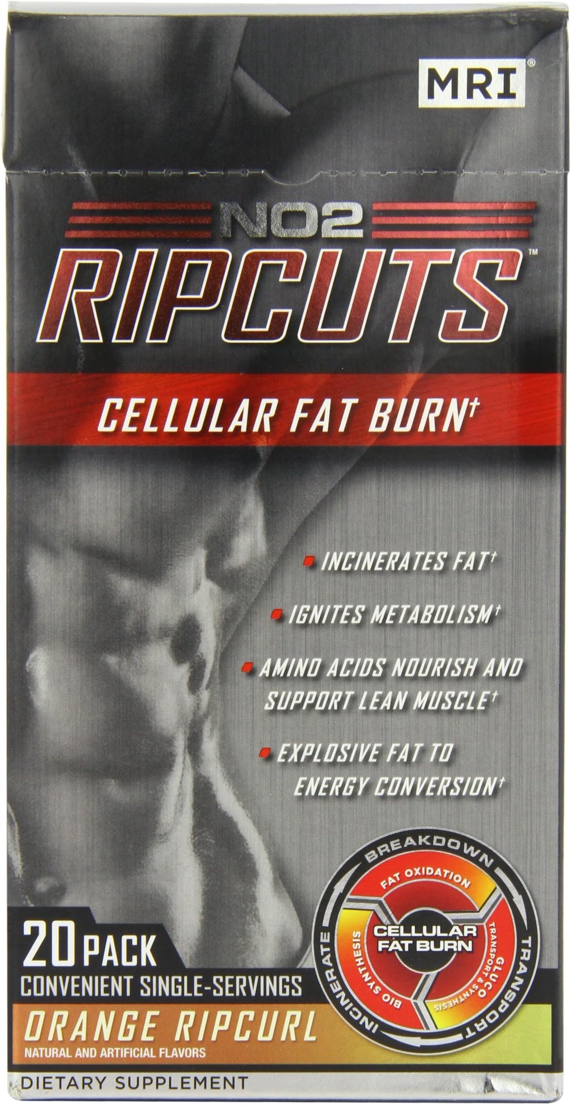 M.R.I. No2 Ripcuts, Orange Ripcurl, 20-Count