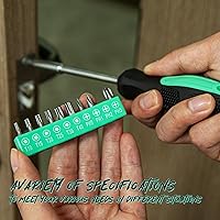 Vista 5 de CARTMAN Juego de herramientas para el hogar de 39 piezas, herramientas manuales esenciales para el hogar con estuche de almacenamiento de plástico