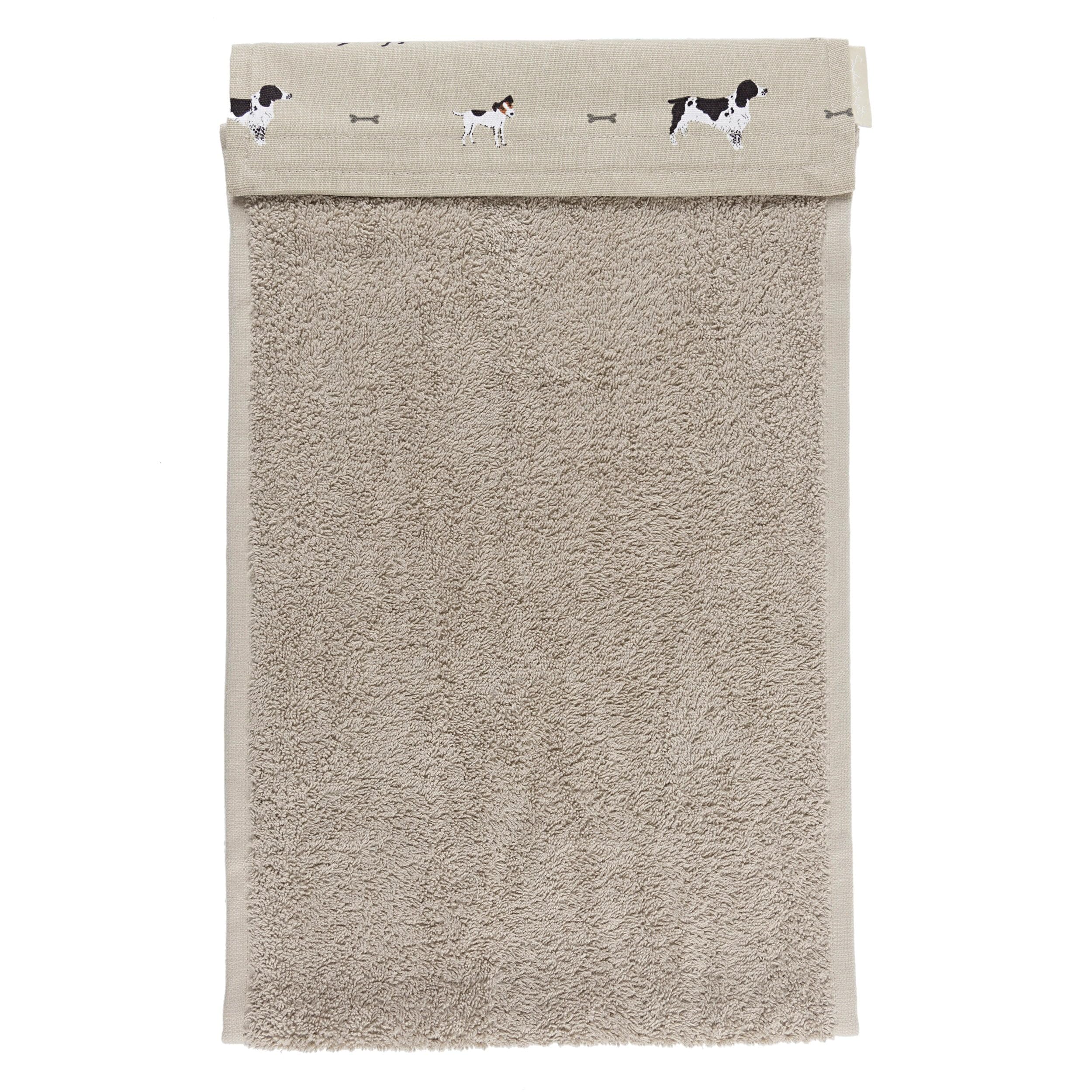 Sophie Allport Beige Woof Roller Hand Towel