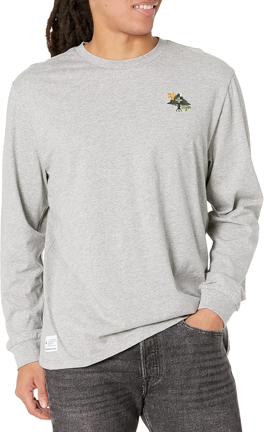 LRG Lifted Research Group Men's Long Sleeve Knit Tee Shirt