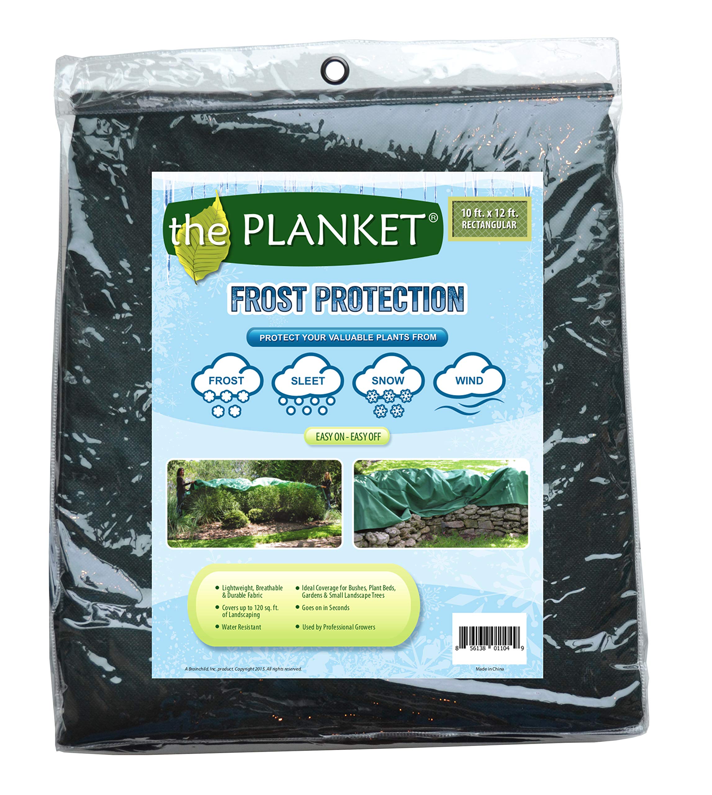 the PlanketFrost Protection Plant Cover, Dark Green