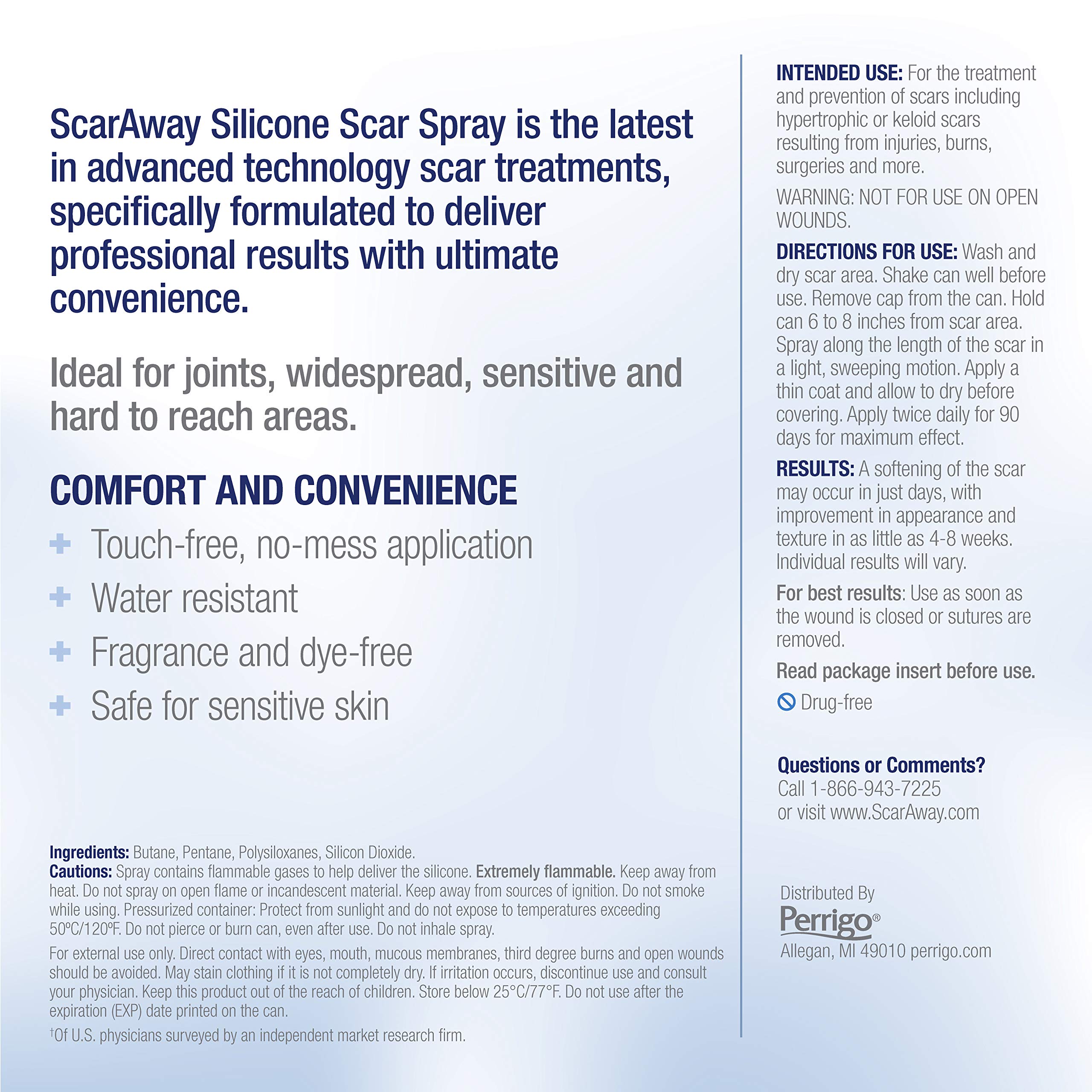 Silicone Scar Spray, TouchFree Application Scar Care