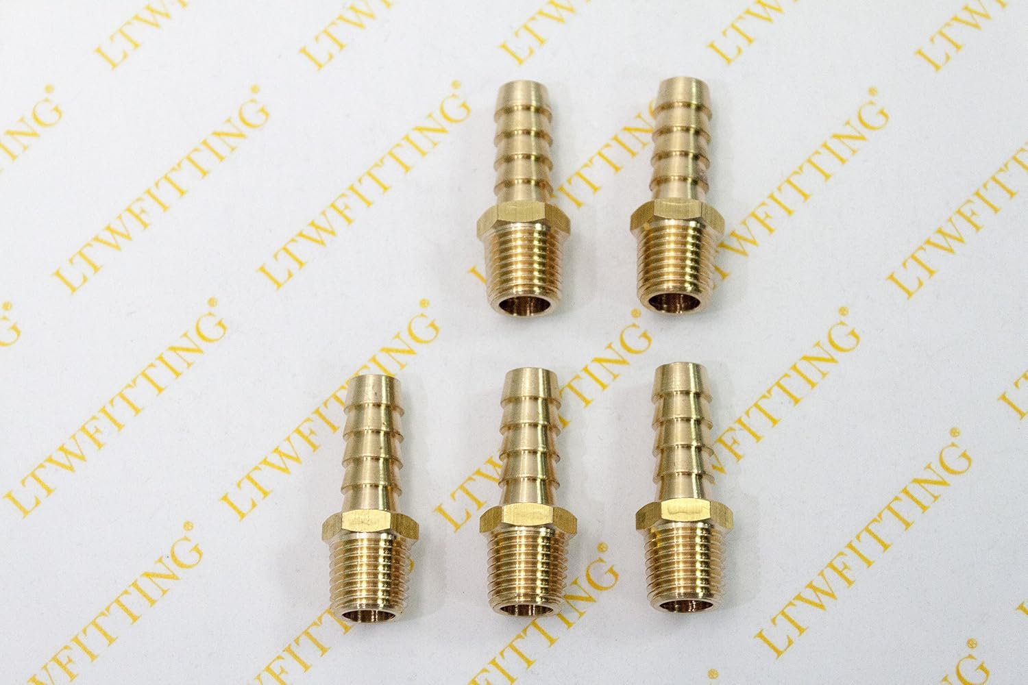 Uр Tо 40% оƒƒ LTWFITTING 3/8-Inch Hose Barb x 1/4-Inch Male NPT Brass Coupler/Connector Fitting Fuel Gas(Pack of 5) Gеt Pорulаr оƒƒеr LTWFITTING 3/8-Inch Hose Barb x 1/4-Inch Male NPT Brass Coupler/Connector Fitting Fuel Gas(Pack of 5)