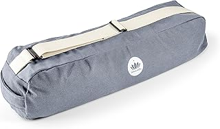 Lotuscrafts Borsa Yoga PUNE - Cotone Biologico di Equa ed Ecologica - Porta Tappetino Yoga - Sacca Tappetino Yoga - Borsa Tappetino Yoga - Yoga Bag - Yoga Mat Bag - Certificato GOTS