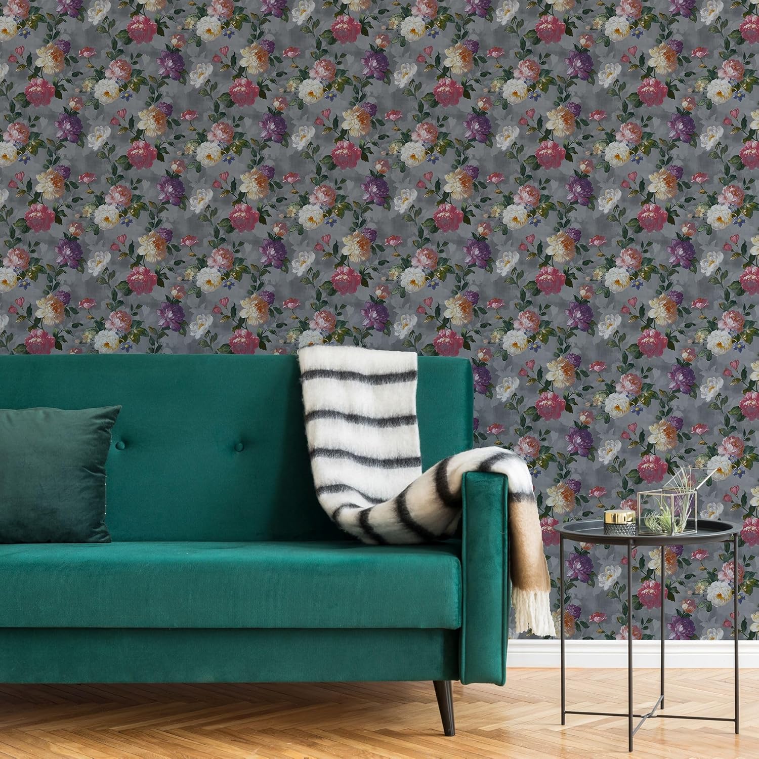 Graham & Brown Isabelle Grey Wallpaper