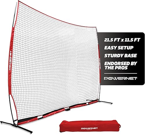 Miniatura 8 de PowerNet Carli Lloyd - Red de barrera deportiva, varios tamaños para máxima protección, respaldo de seguridad, barricada portátil para béisbol
