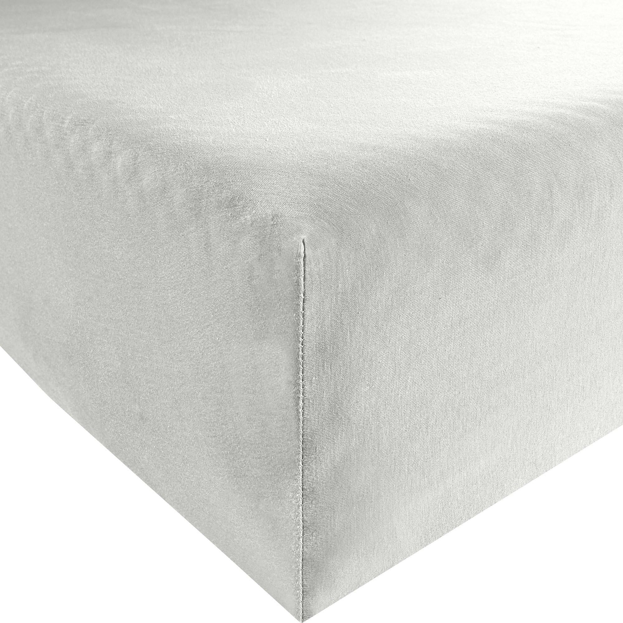 Bassetti 011 922237 Fitted Sheet Cotton/Elastane 180 x 200 cm / 200 x 220 cm White