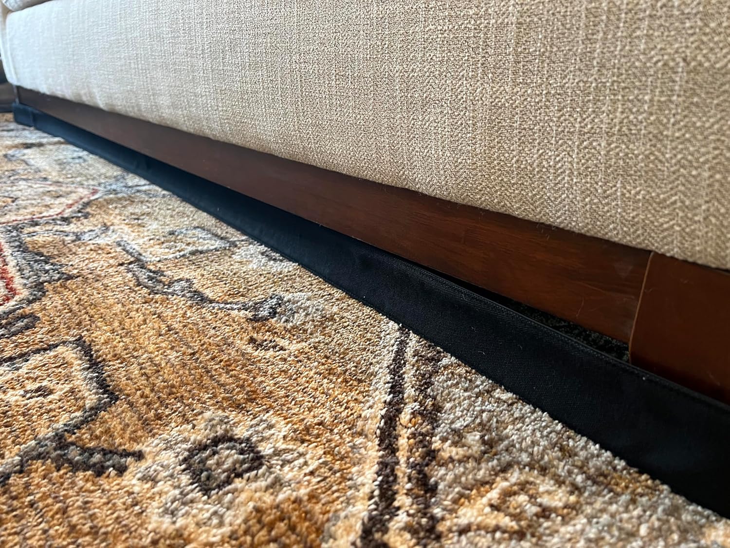 Under Couch Stop Things Going Under Sofa or Bed – Adjustable Gap Bumper for Furniture