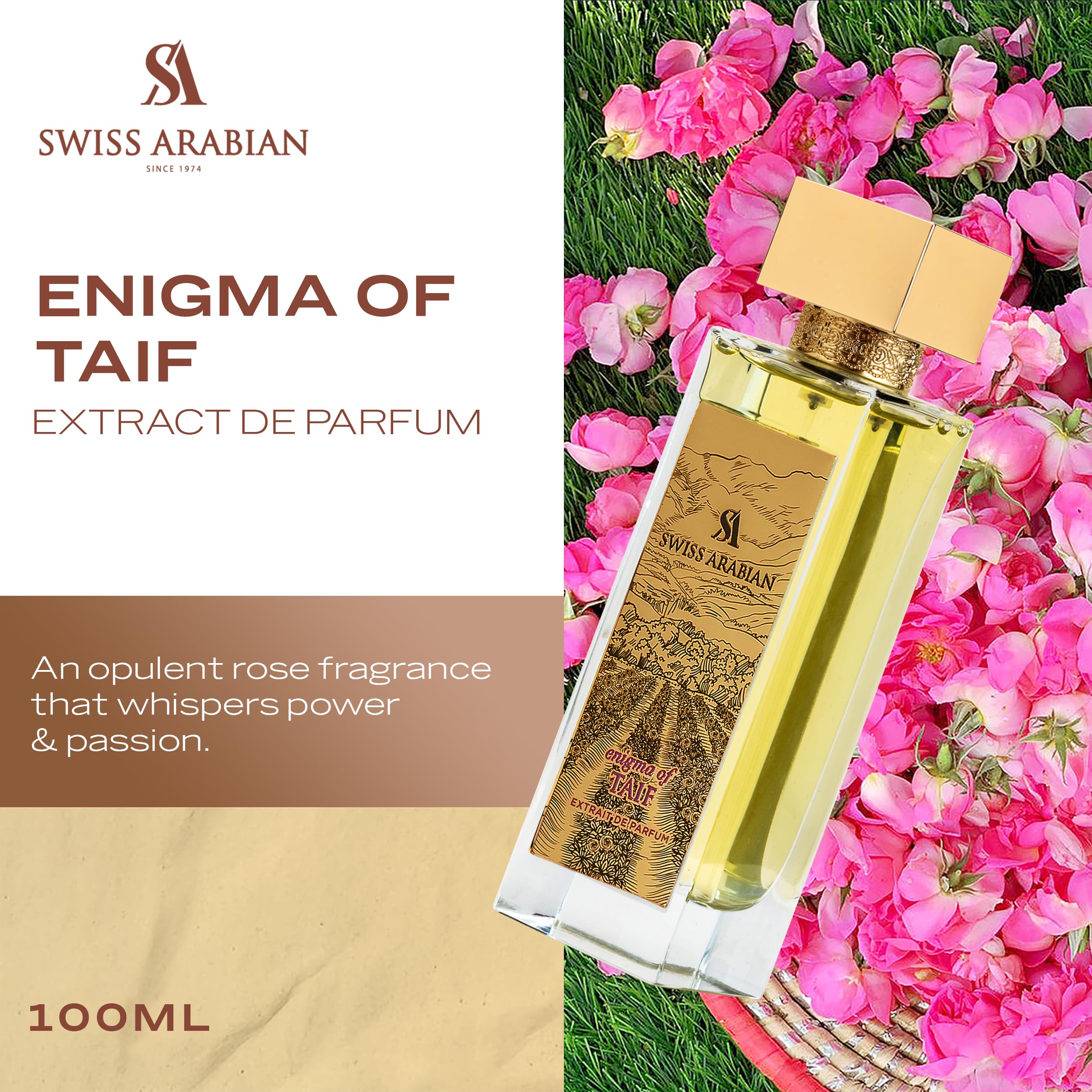 Swiss Arabian Enigma Of Taif Extrait De Parfum 100 ml