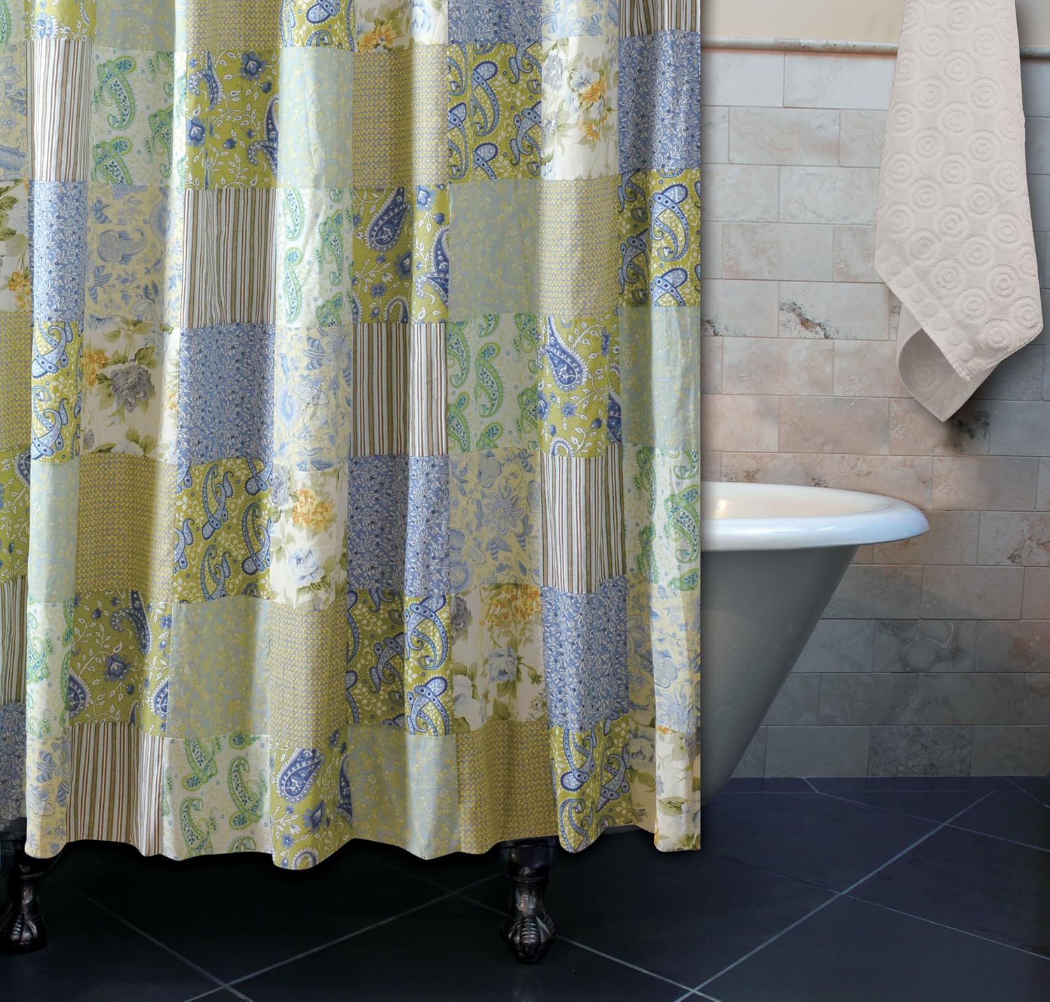 Greenland Home Antique Chic Cotton Patchwork Quilt Set, 5-Piece King/Cal King