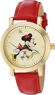 Minnie Mouse Adult Vintage Articulating Hands Analog Quartz Watch