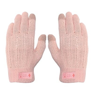 FabSeasons Acrylic Winter Gloves for Kids, Soft & Warm Woolen Gloves for Boys & Girls, Fits Ages 3-5 Years